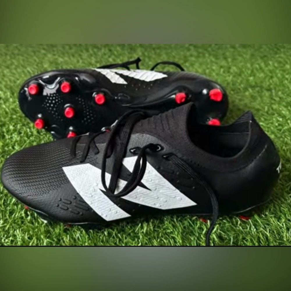 Black and White Soccer Cleats